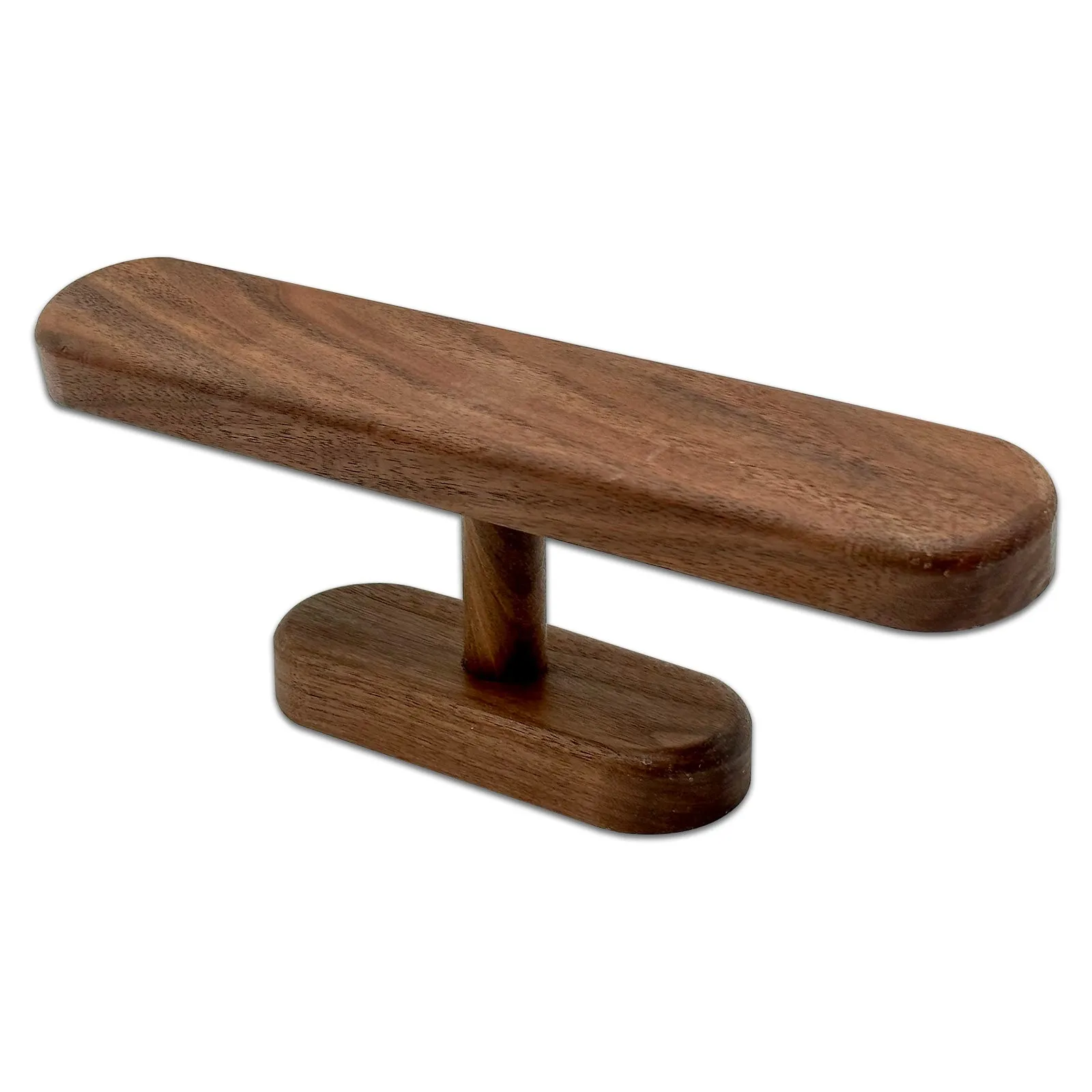 10 1/4" x 4" Olive Wood Flat T-Bar Jewelry Bracelet Display