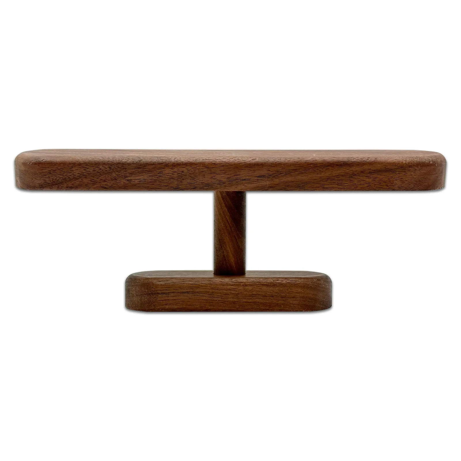 10 1/4" x 4" Olive Wood Flat T-Bar Jewelry Bracelet Display