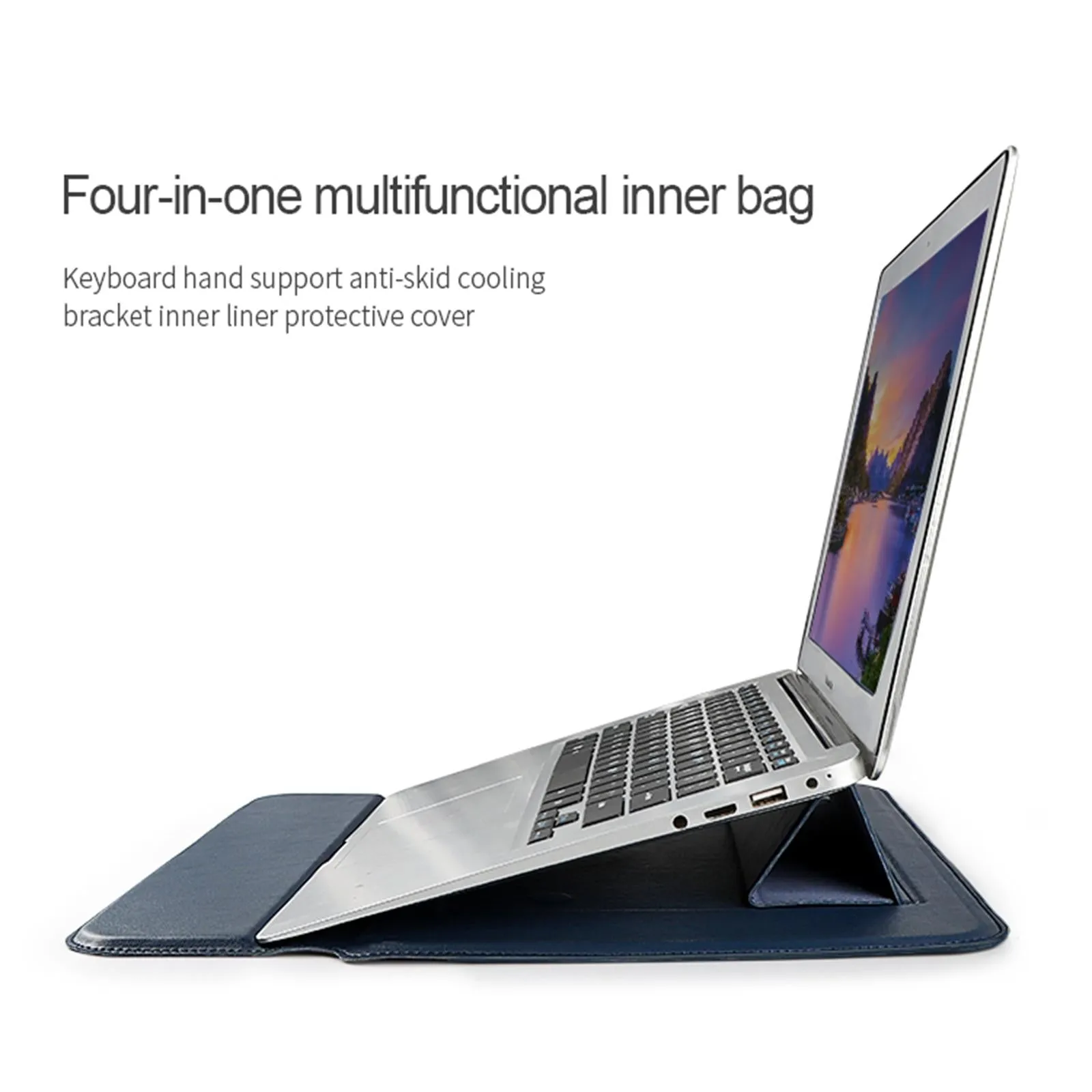 13.3 Inch Multifunctional Notebook Liner Bag in Pu Material