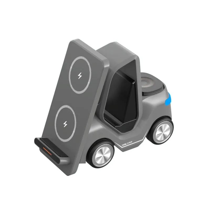 15W 3 In 1 Forklift Wireless Charger With Led Light