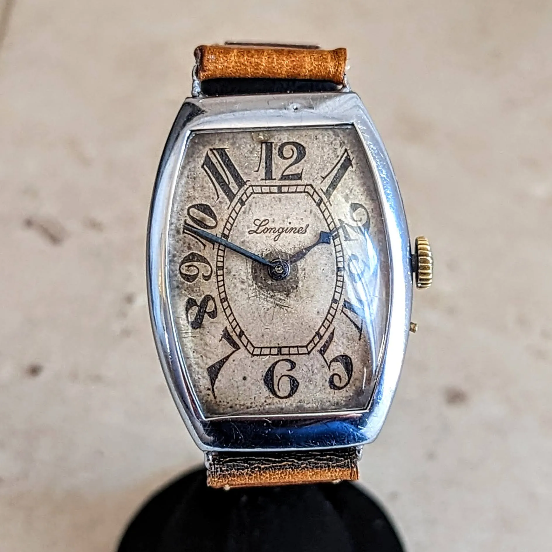 1904 LONGINES Mechanical Wristwatch Ref. 1342 Push Button Set Wire Lug Watch