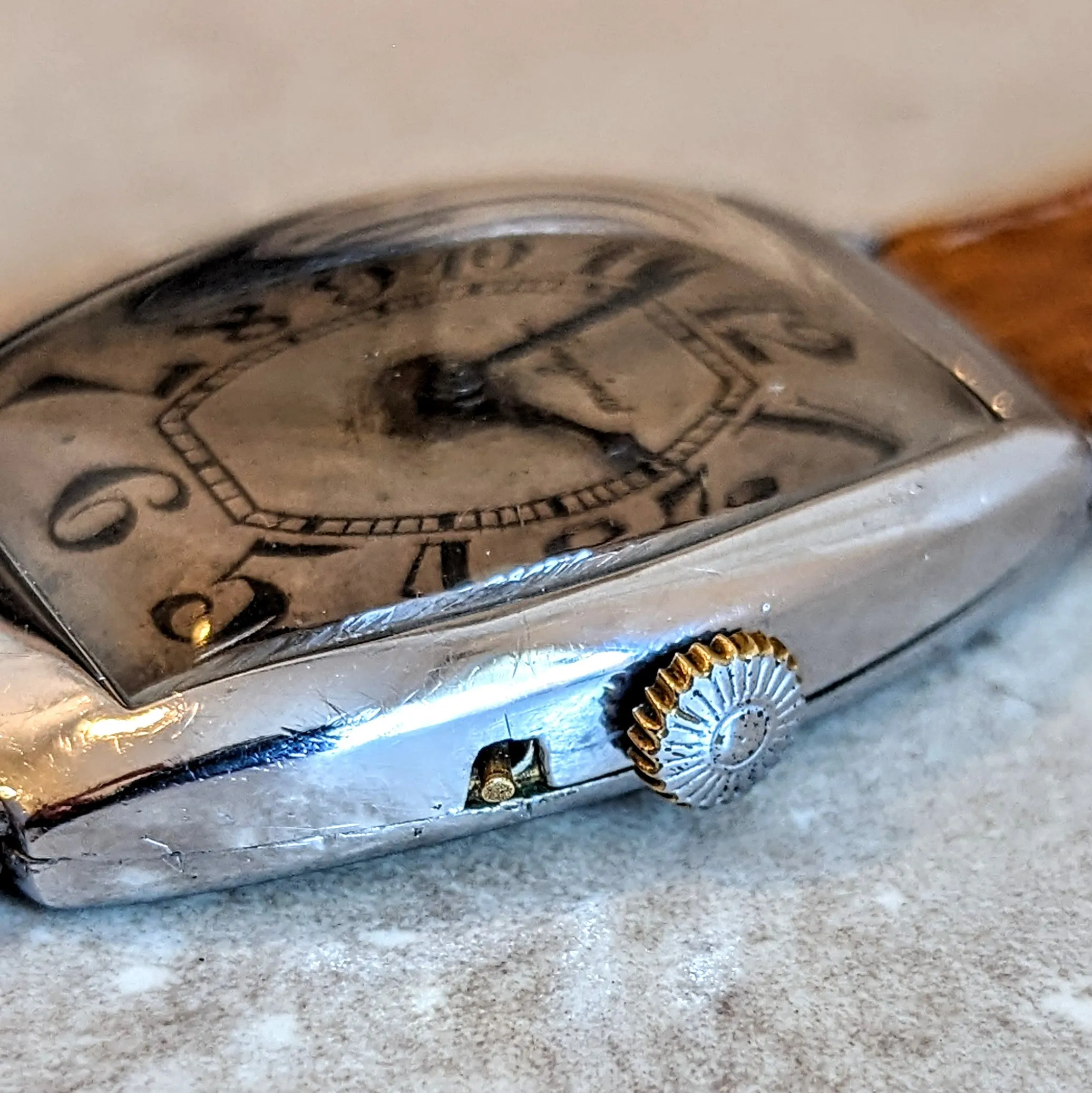 1904 LONGINES Mechanical Wristwatch Ref. 1342 Push Button Set Wire Lug Watch