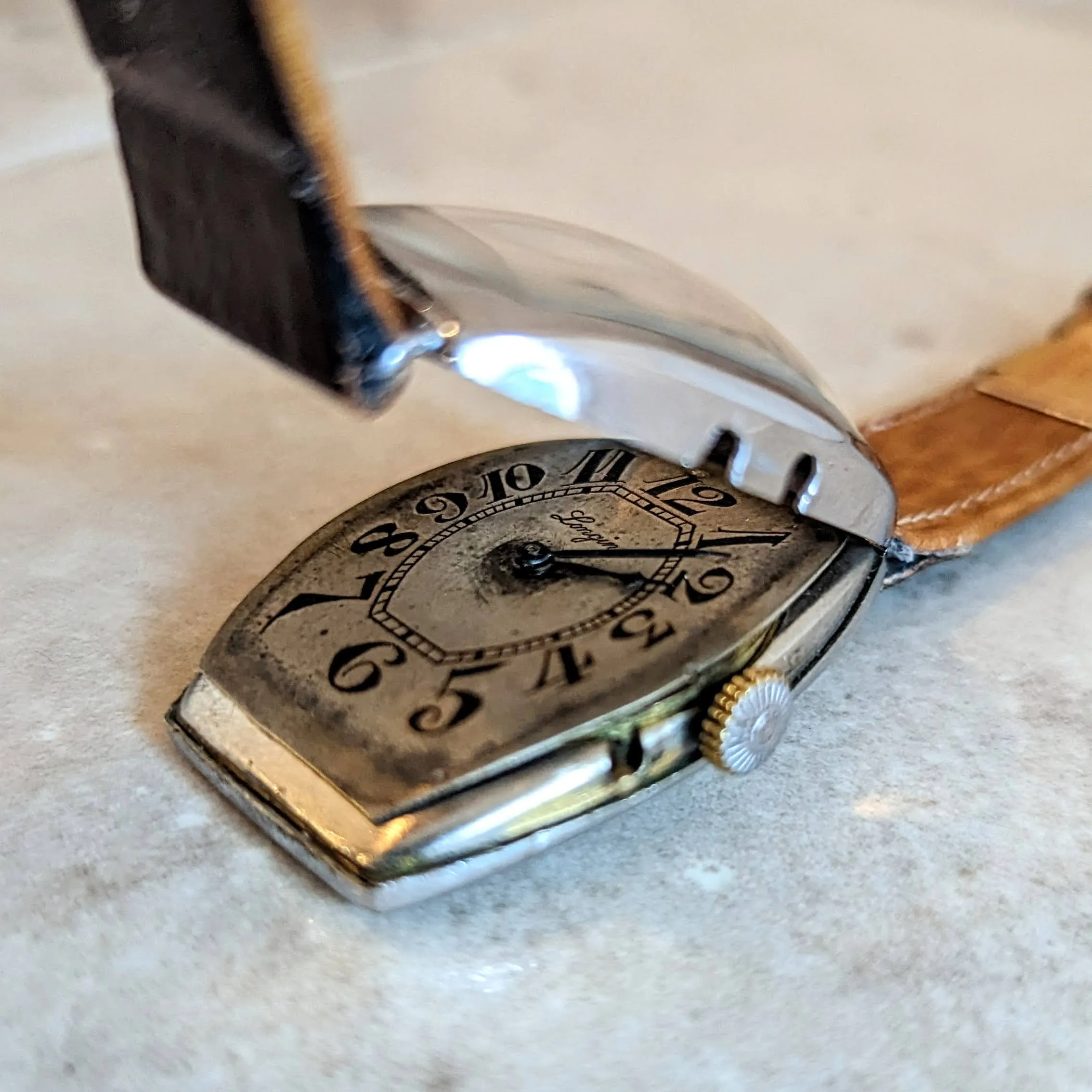 1904 LONGINES Mechanical Wristwatch Ref. 1342 Push Button Set Wire Lug Watch