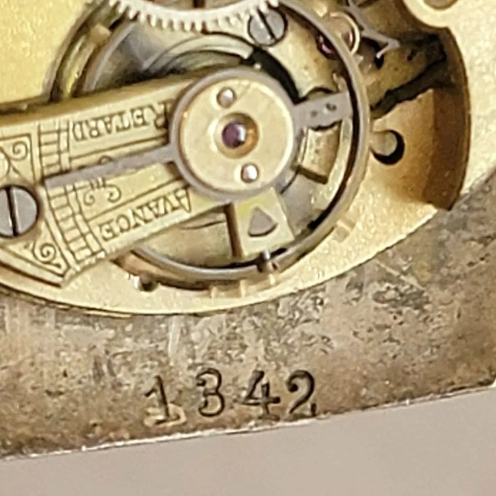 1904 LONGINES Mechanical Wristwatch Ref. 1342 Push Button Set Wire Lug Watch