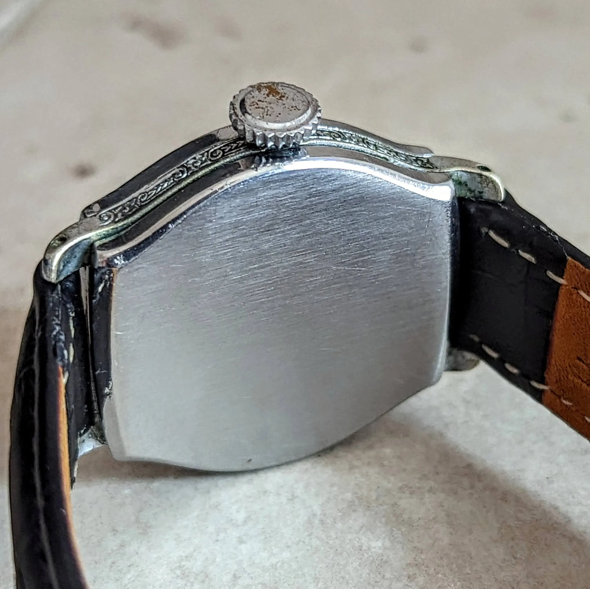 1908 ELGIN Transitional Wristwatch 15J Grade 355 U.S.A. Art Deco Watch