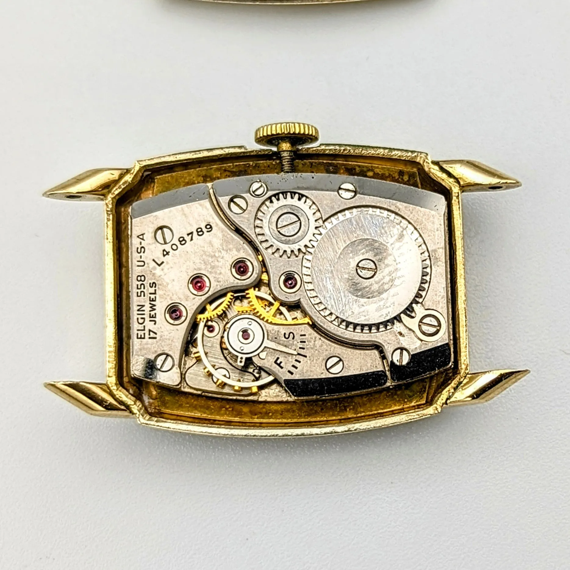 1946 ELGIN DeLuxe Watch 17 Jewels Grade 558 U.S.A. Vintage Wristwatch