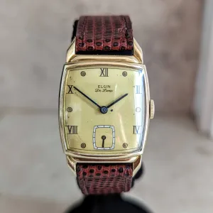 1946 ELGIN DeLuxe Watch 17 Jewels Grade 558 U.S.A. Vintage Wristwatch