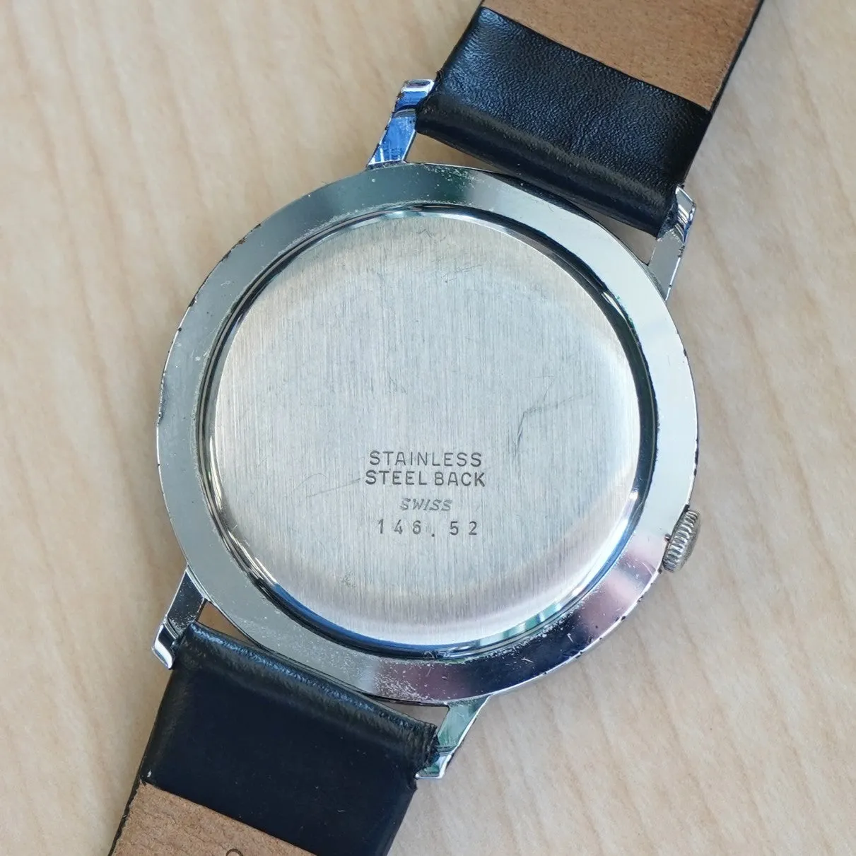 1960s AUREOLE Mystery Dial Watch 17 Jewels Diamond Dial Wristwatch Swiss Made
