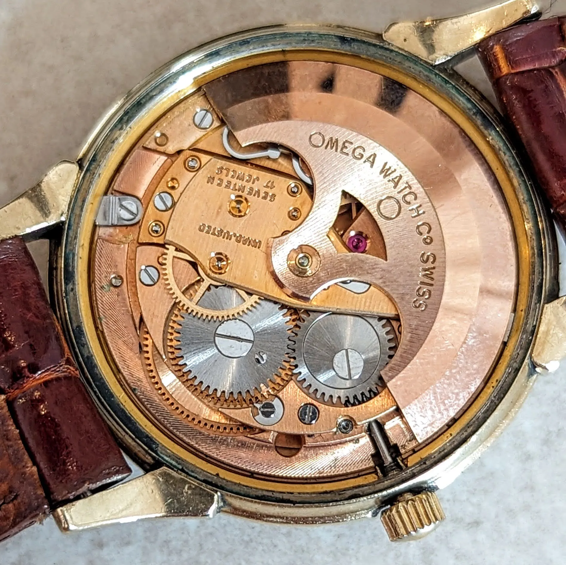 1969 OMEGA Automatic Wristwatch Ref. KM6312 Cal. 563 17 Jewels Date Indicator Watch