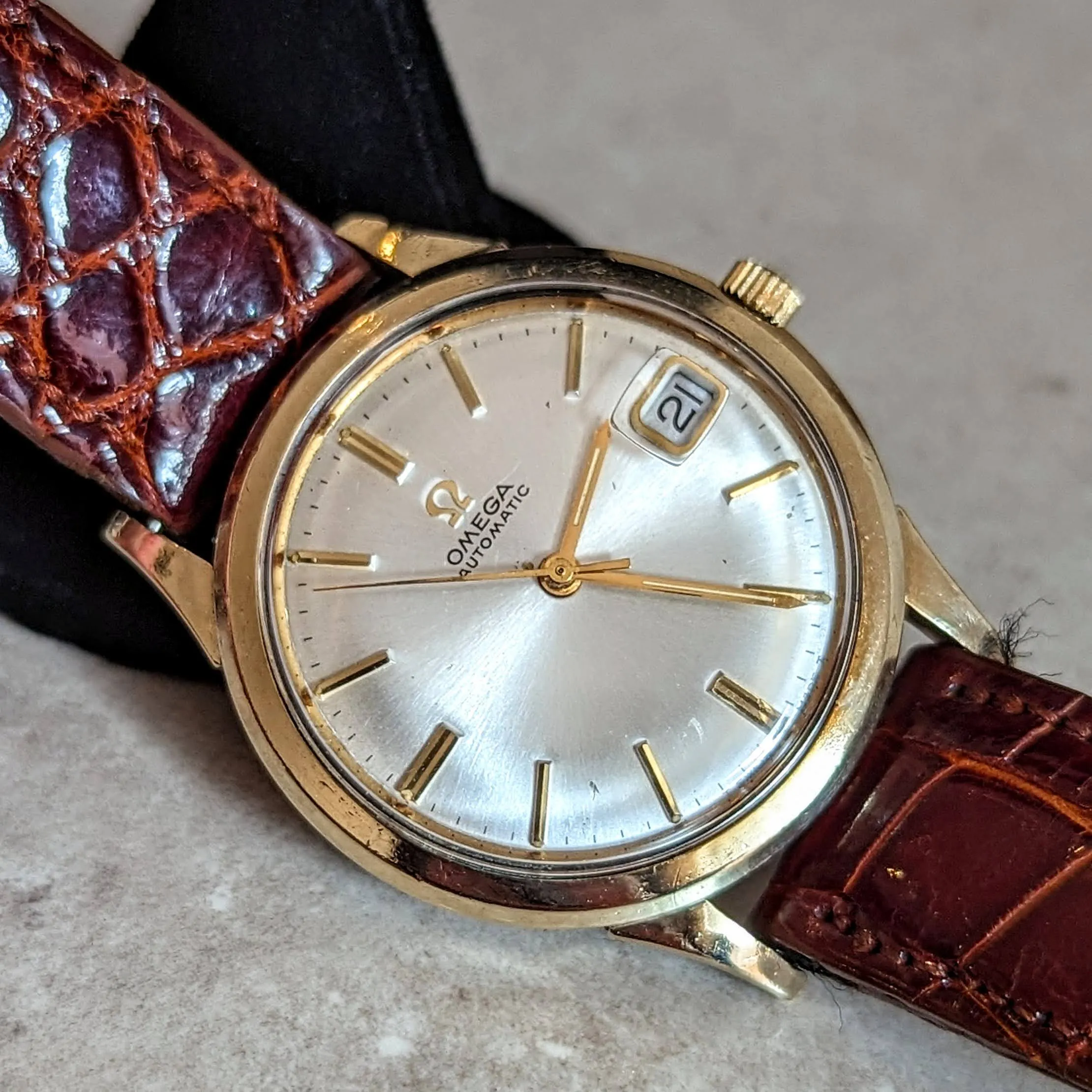 1969 OMEGA Automatic Wristwatch Ref. KM6312 Cal. 563 17 Jewels Date Indicator Watch