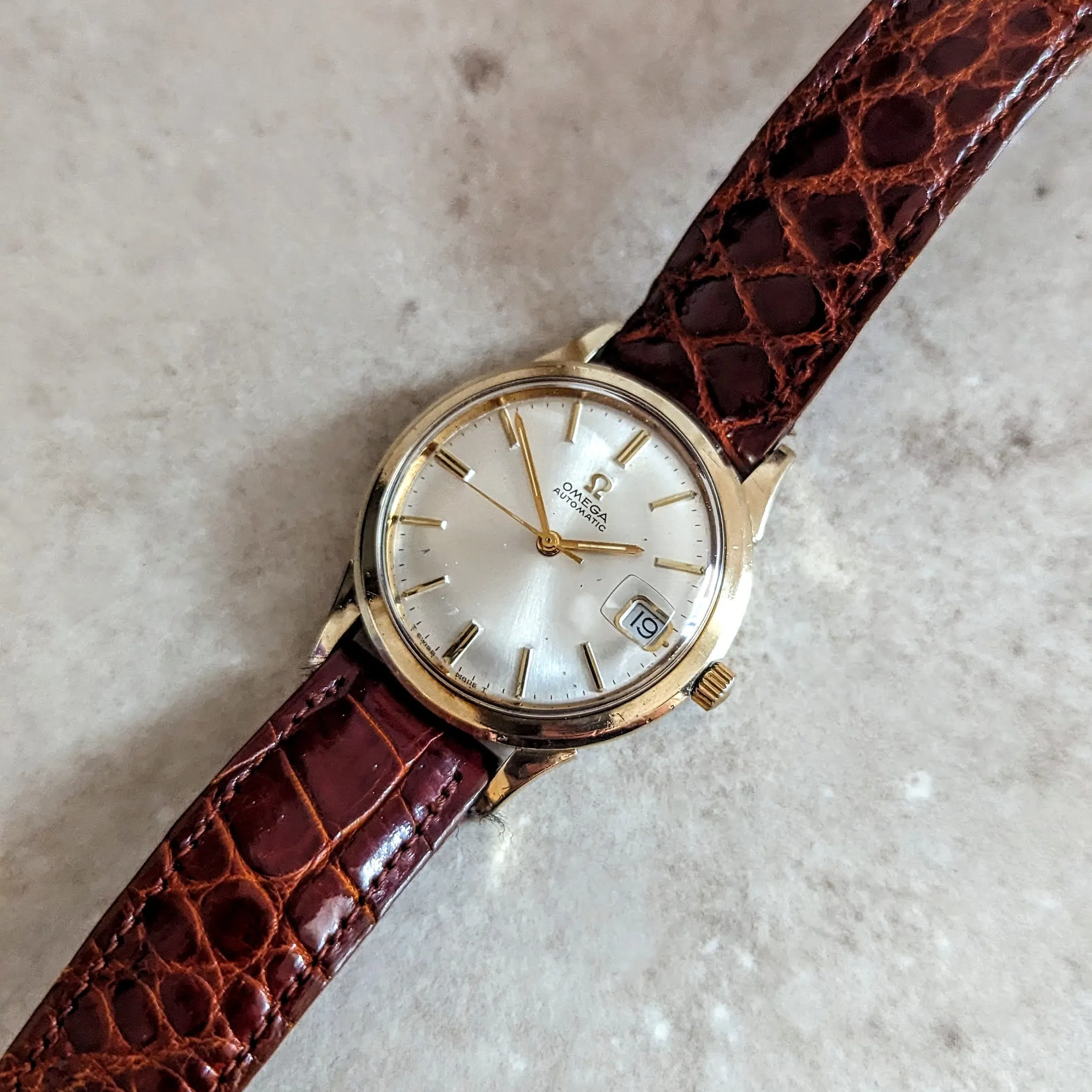 1969 OMEGA Automatic Wristwatch Ref. KM6312 Cal. 563 17 Jewels Date Indicator Watch