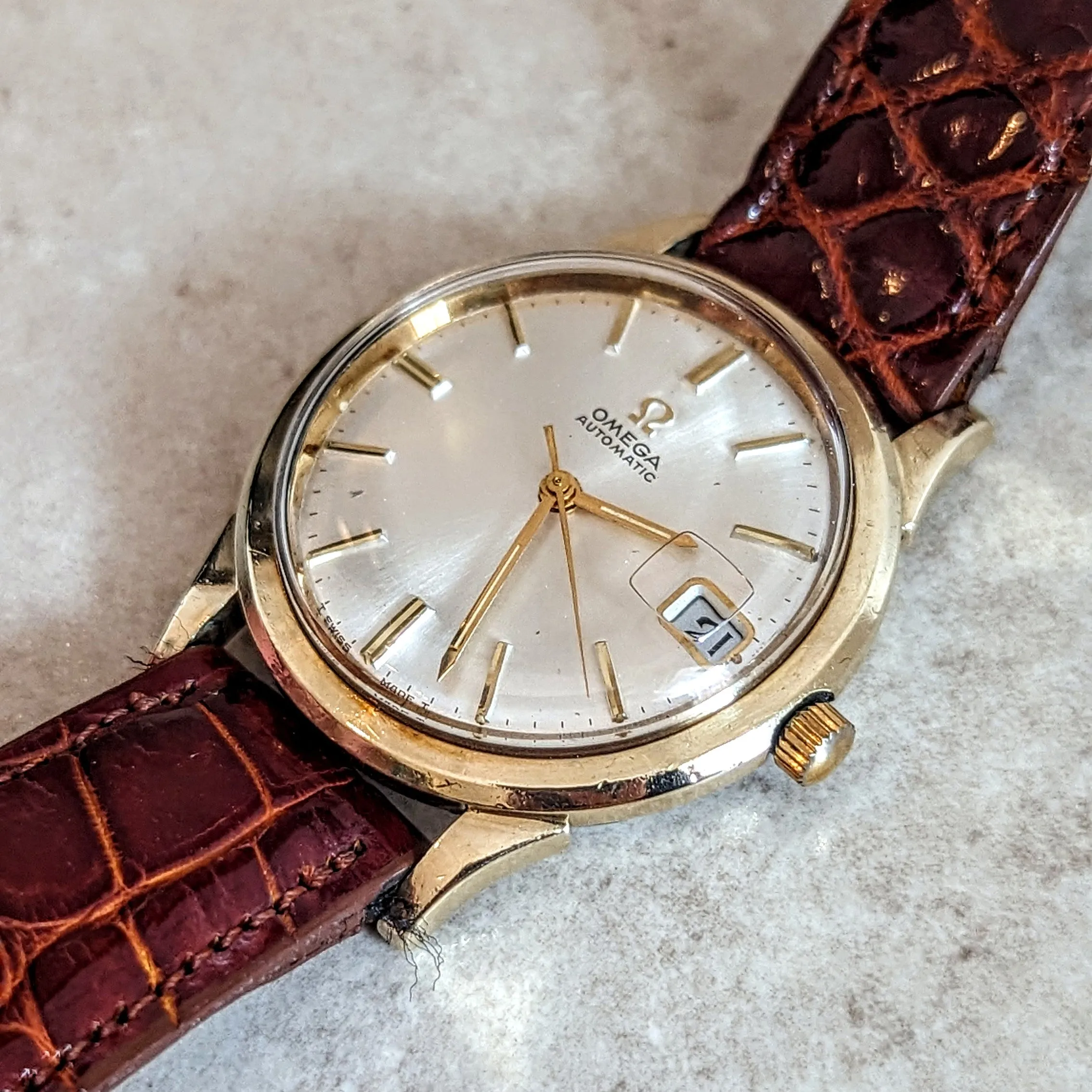 1969 OMEGA Automatic Wristwatch Ref. KM6312 Cal. 563 17 Jewels Date Indicator Watch