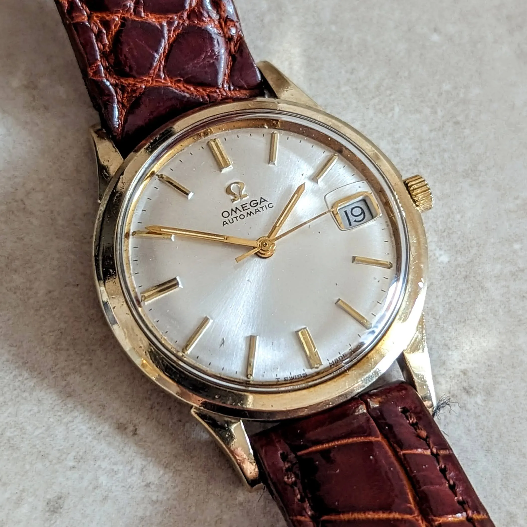 1969 OMEGA Automatic Wristwatch Ref. KM6312 Cal. 563 17 Jewels Date Indicator Watch