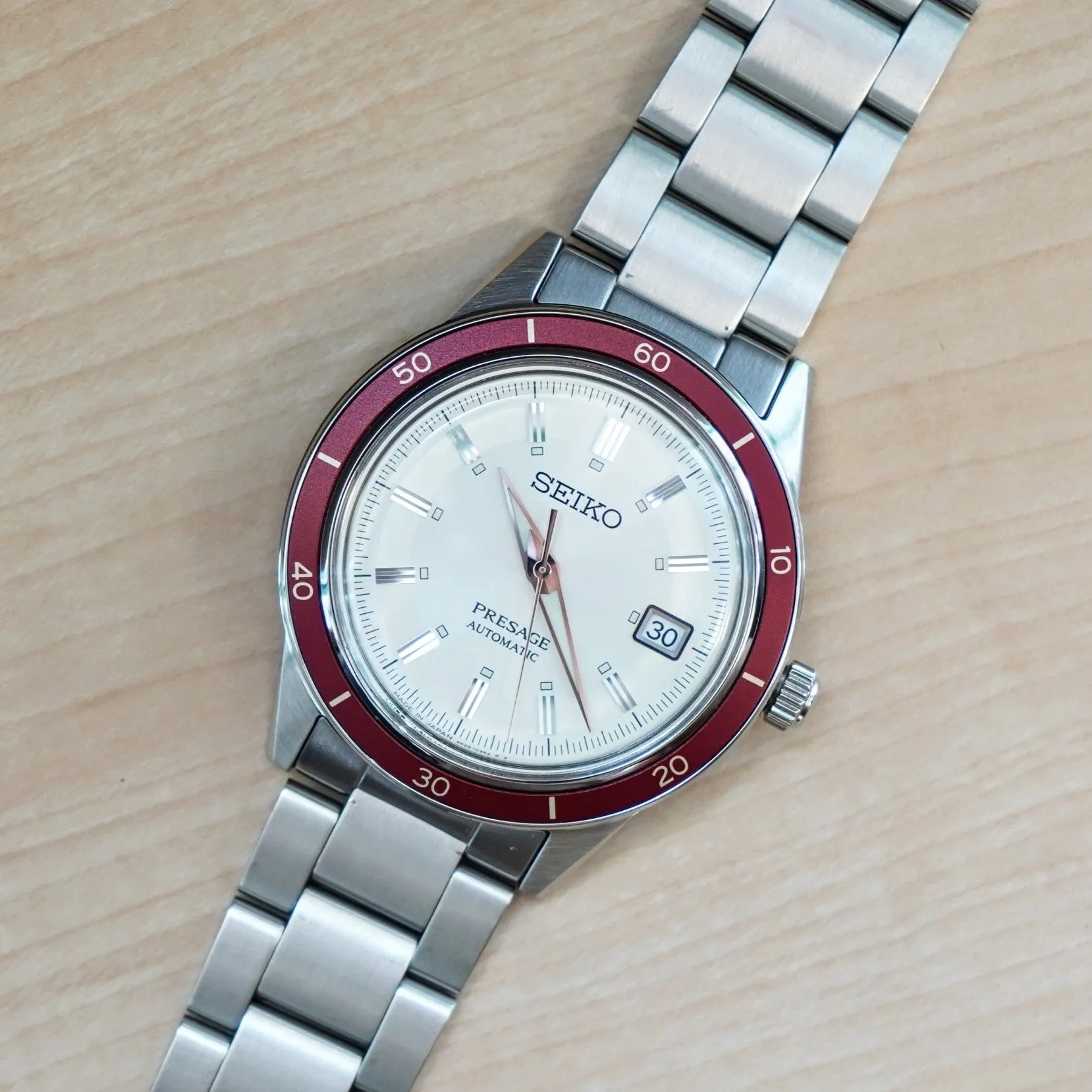 2022 SEIKO Presage Automatic Watch SRPH93 Style60's Collection Wristwatch ALL S.S.- IN BOX!