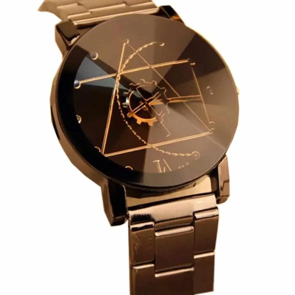 2pcs Women's Stainless Steel Analog Quartz Wrist Watch