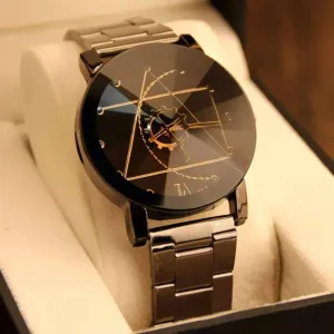 2pcs Women's Stainless Steel Analog Quartz Wrist Watch