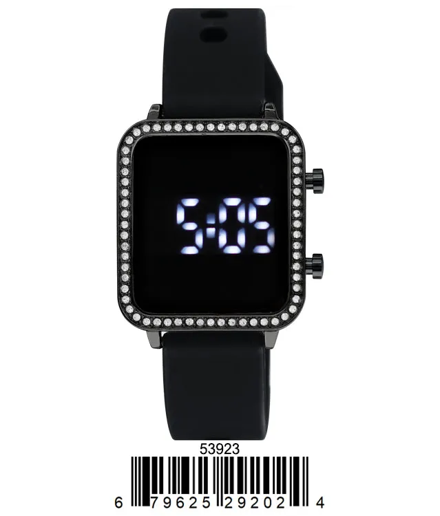 5392 - Montres Carlo LED Silicone Band Watch