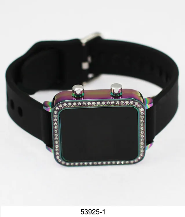 5392 - Montres Carlo LED Silicone Band Watch
