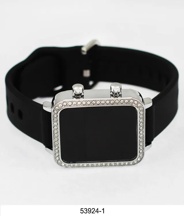 5392 - Montres Carlo LED Silicone Band Watch