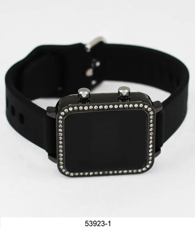 5392 - Montres Carlo LED Silicone Band Watch