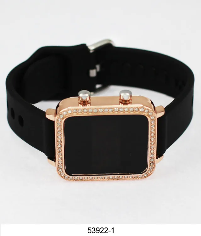 5392 - Montres Carlo LED Silicone Band Watch