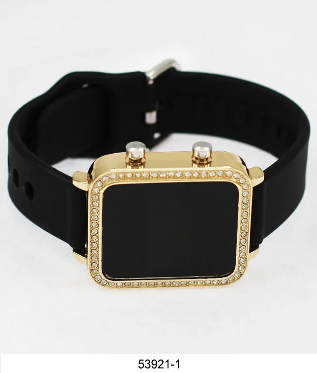 5392 - Montres Carlo LED Silicone Band Watch