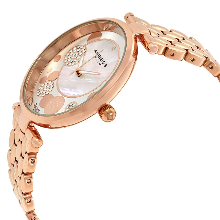 Akribos Xxiv Mother of Pearl Dial Ladies Watch AK963RG
