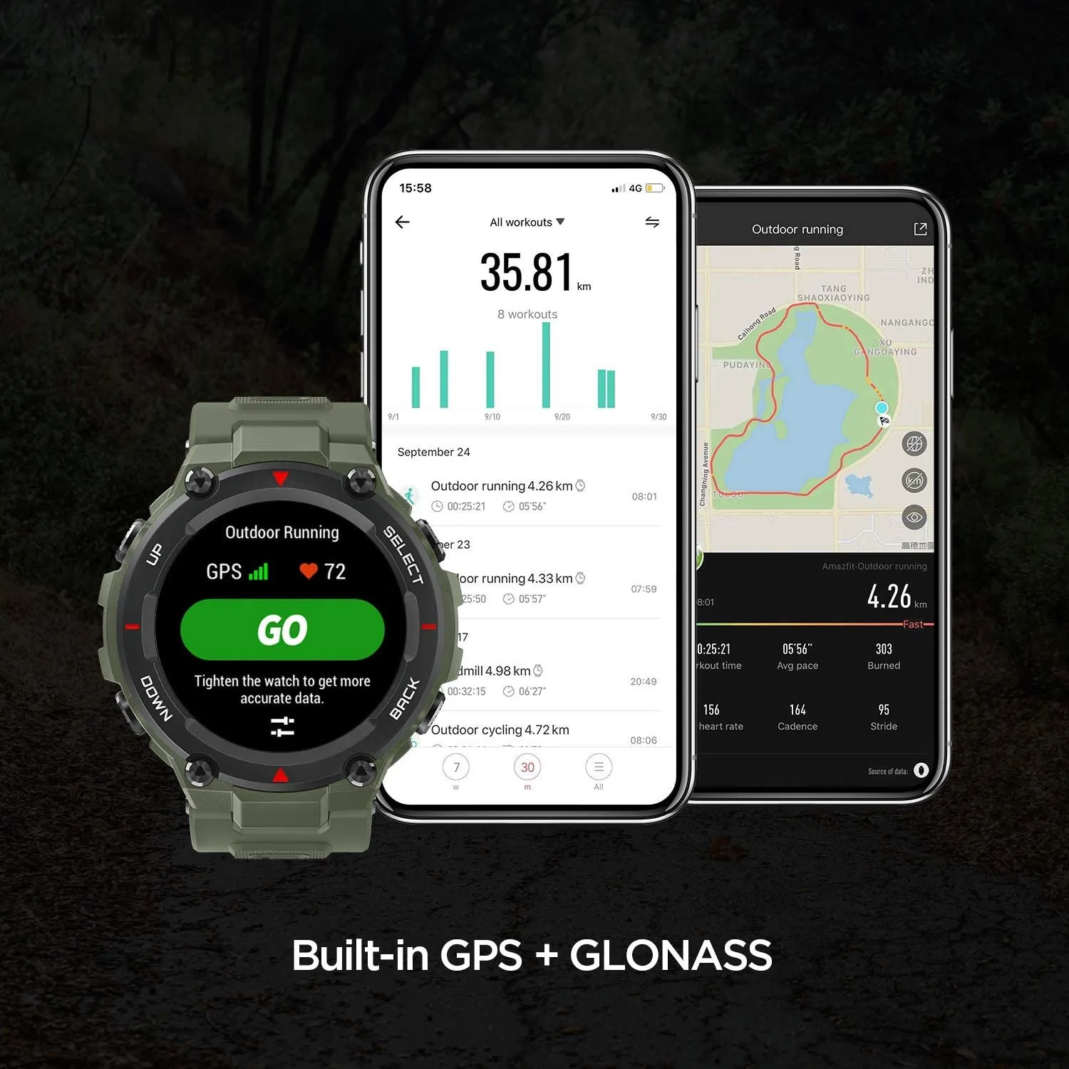 Amazfit T-Rex Smart Watch with 20 days battery life