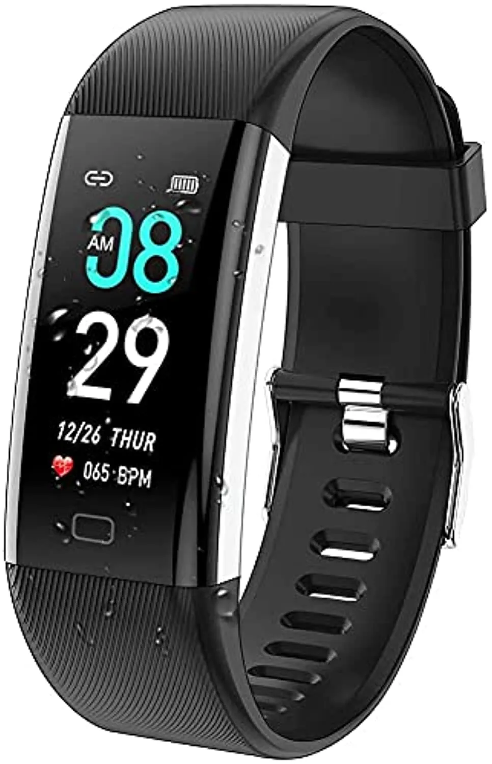 ANCwear Fitness Tracker Watch, F07 Activity Tracker Health Exercise Watch with Heart Rate Monitor Waterproof IP68 Smart Fitness Band with Sleep Monitor, Step Counter Pedometer Watch for Men Women Kids