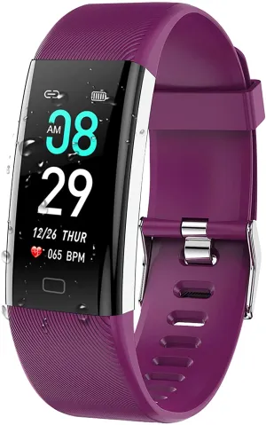 ANCwear Fitness Tracker Watch, F07 Activity Tracker Health Exercise Watch with Heart Rate Monitor Waterproof IP68 Smart Fitness Band with Sleep Monitor, Step Counter Pedometer Watch for Men Women Kids