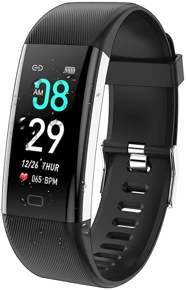 ANCwear Fitness Tracker Watch, F07 Activity Tracker Health Exercise Watch with Heart Rate Monitor Waterproof IP68 Smart Fitness Band with Sleep Monitor, Step Counter Pedometer Watch for Men Women Kids