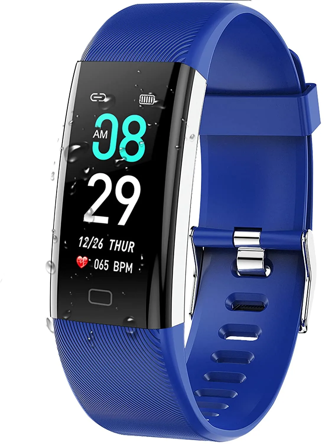 ANCwear Fitness Tracker Watch, F07 Activity Tracker Health Exercise Watch with Heart Rate Monitor Waterproof IP68 Smart Fitness Band with Sleep Monitor, Step Counter Pedometer Watch for Men Women Kids