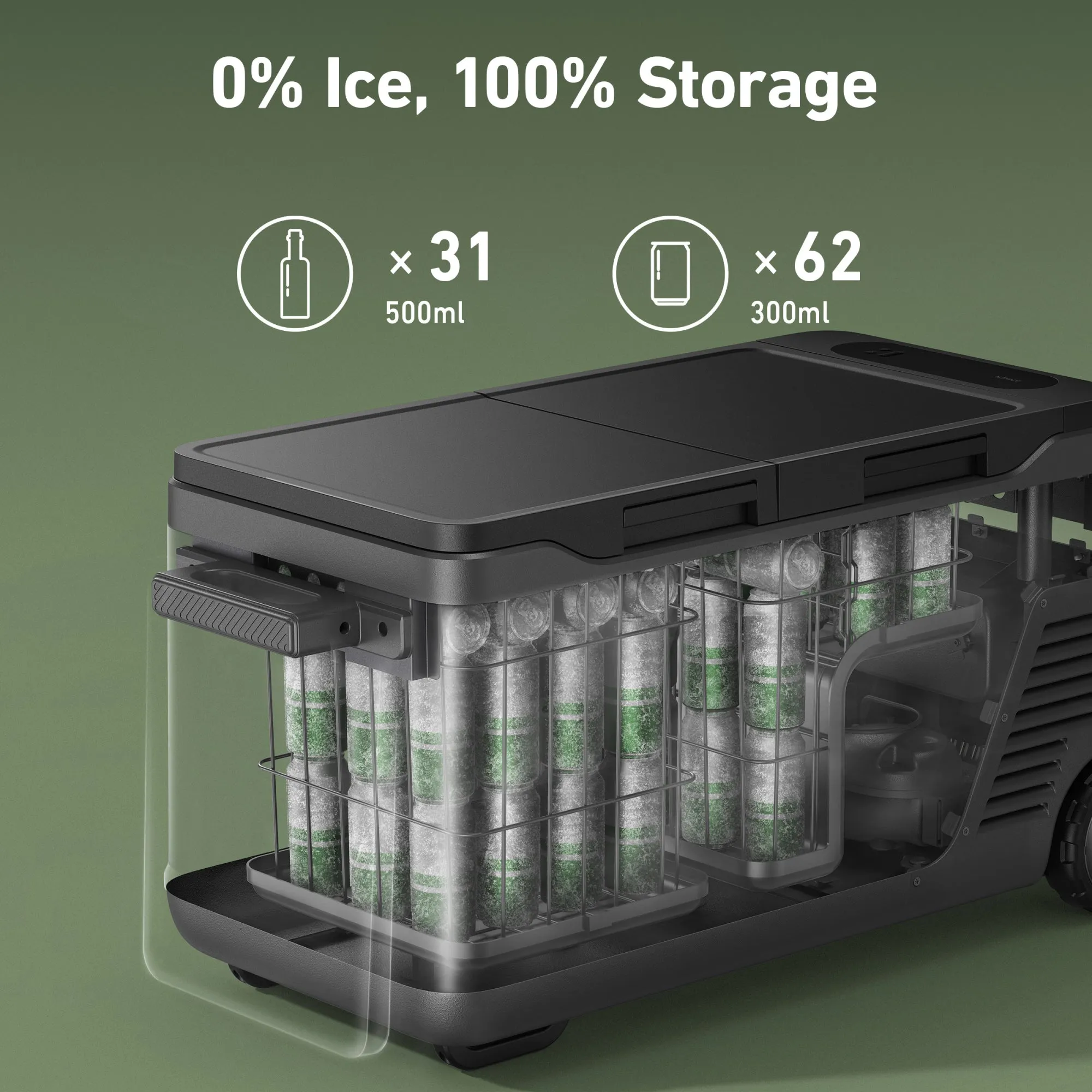 Anker SOLIX EverFrost Powered Cooler 50   F2600   (2) PS100 Solar Panels