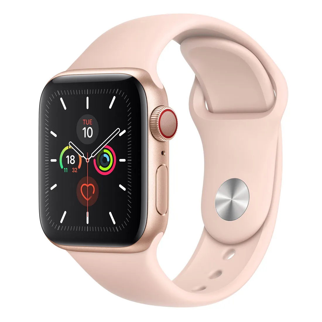 Apple Watch S5 40mm (Cellular) - Gold Al Case w/ Pink Sand Sport Band - Open Never Used ( AU Version )