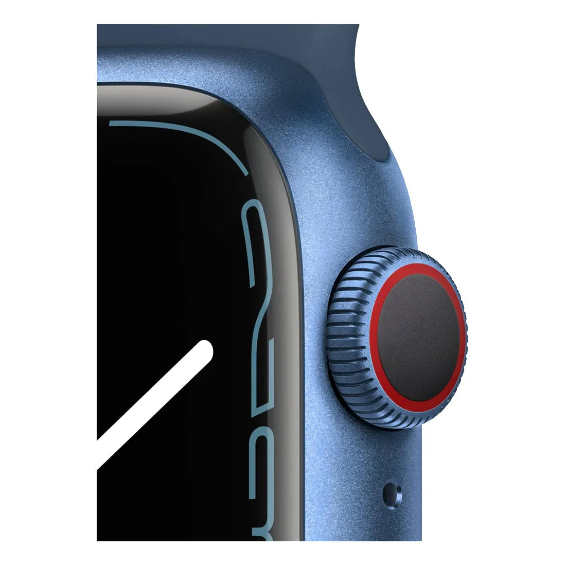 Apple Watch Series 7 45mm Aluminium Case With Sport Band GPS   Cellular - Blue - Pristine Refurbished  - AU Version