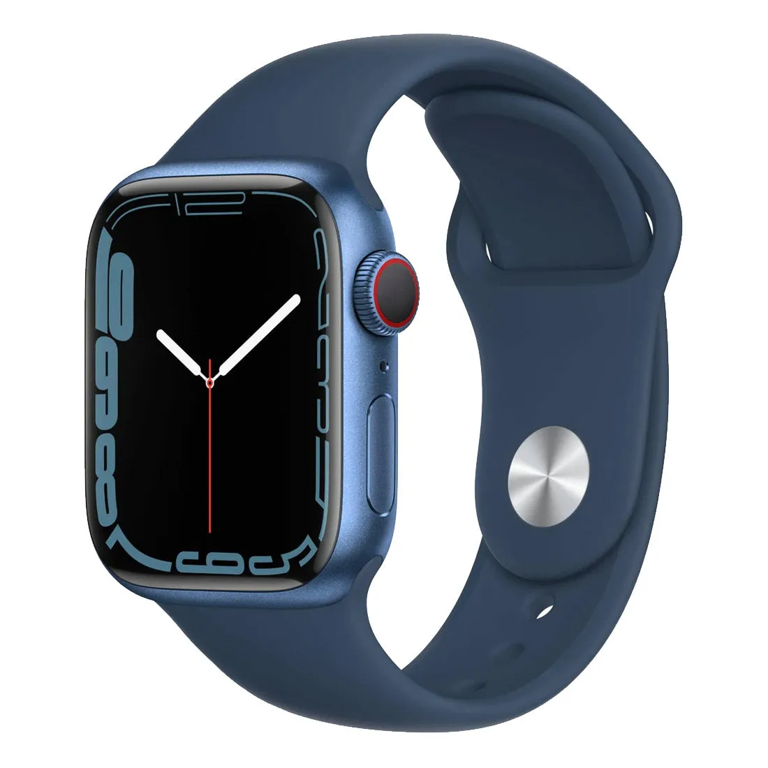 Apple Watch Series 7 45mm Aluminium Case With Sport Band GPS   Cellular - Blue - Pristine Refurbished  - AU Version