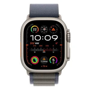 Apple Watch Ultra 2 49mm GPS   Cellular Titanium Case w/ Blue Alpine Loop Medium - AU Version