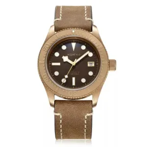 Aquatico Bronze Sea Star Brown Dial Watch (Bronze Bezel)