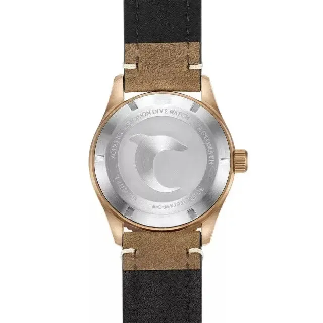 Aquatico Bronze Sea Star Brown Dial Watch (Bronze Bezel)