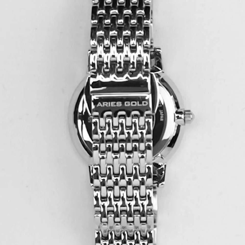 ARIES GOLD HERITAGE MASTER SILVER STAINLESS STEEL L 1018Z S-S WOMEN'S WATCH