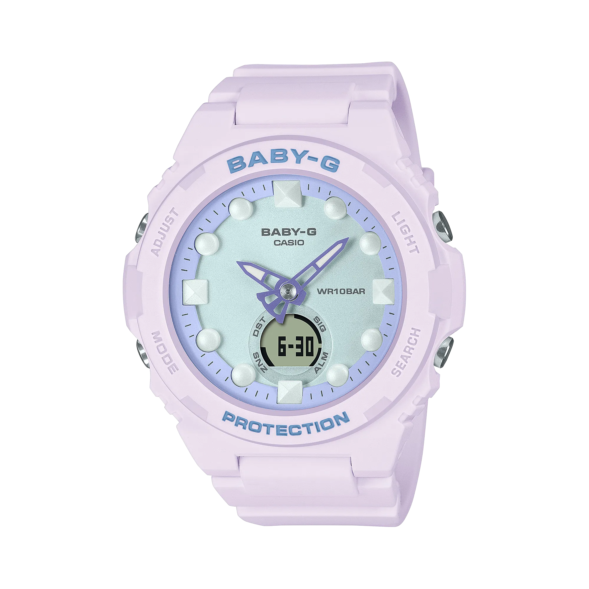 BABY-G DUO Holographic Pink Resin Band Watch BGA320FH-4A