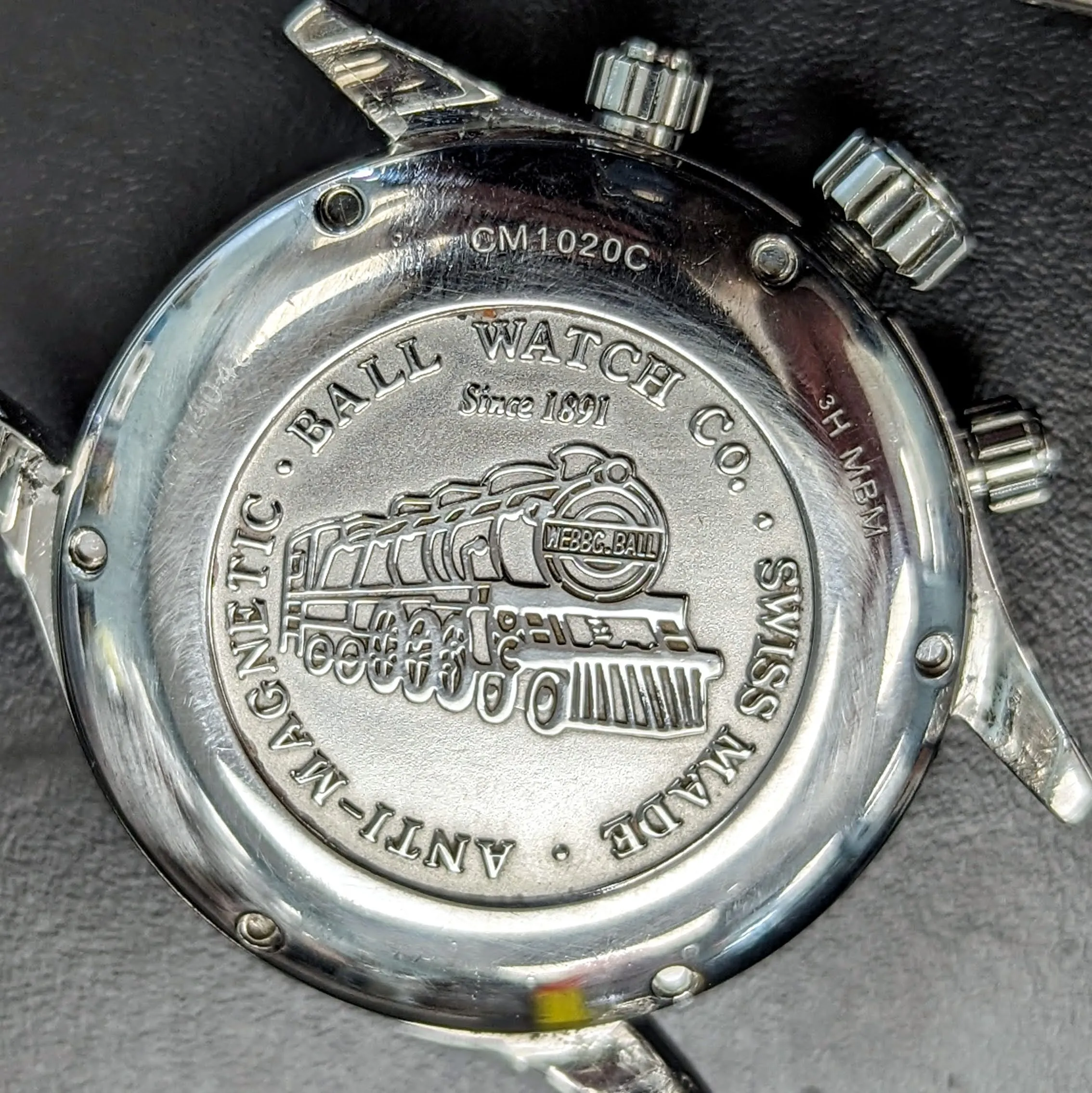 BALL Engineer Master II Telemeter Chronograph Automatic Watch Ref. CM1020C Original Ball S.S. Bracelet
