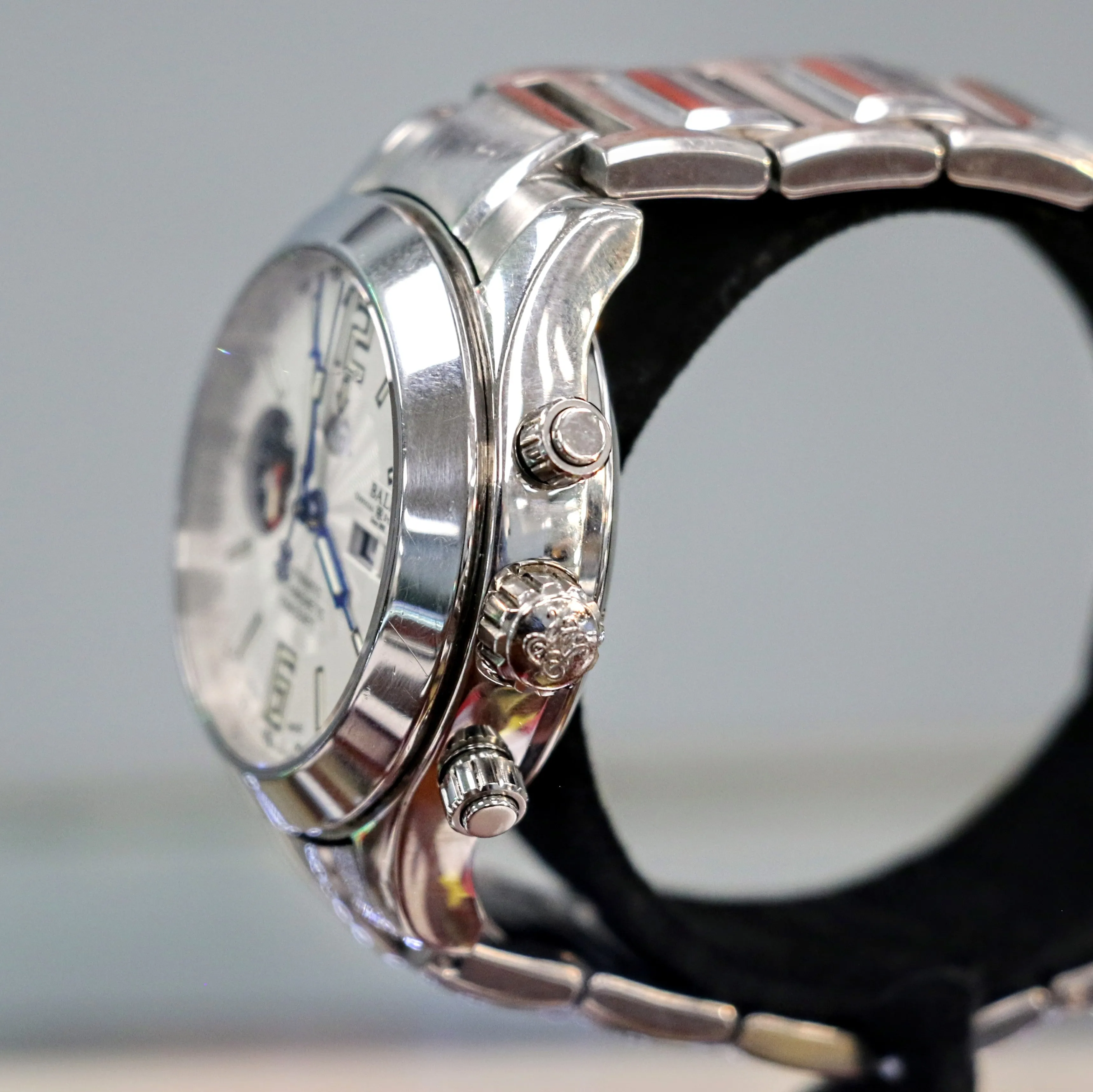 BALL Engineer Master II Telemeter Chronograph Automatic Watch Ref. CM1020C Original Ball S.S. Bracelet