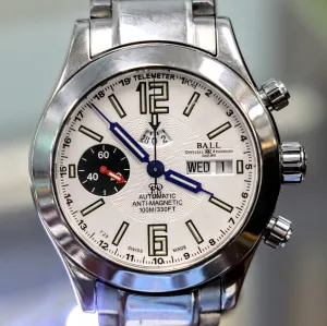 BALL Engineer Master II Telemeter Chronograph Automatic Watch Ref. CM1020C Original Ball S.S. Bracelet