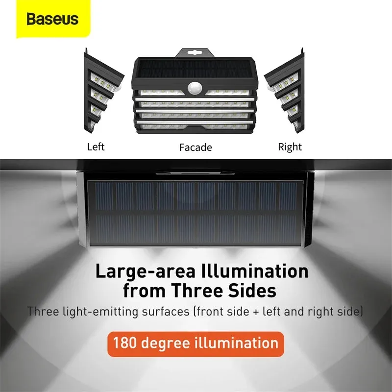 Baseus LED Solar Light Outdoor Solar Garden Lights Motion Sensor Wall Lamp Waterproof Solar Powered Garden Landscape Lawn Lamp