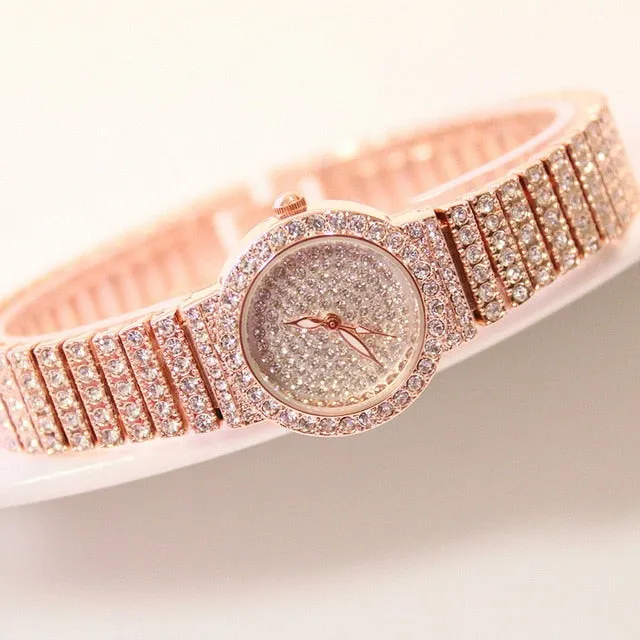 BEAUTIFUL CHIC BLING WOMEN'S DRESSY WATCH Luxury Diamond Rhinestone Wristwatch Relogios