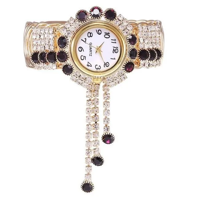 Bejeweled Rhinestone Bracelet Watch