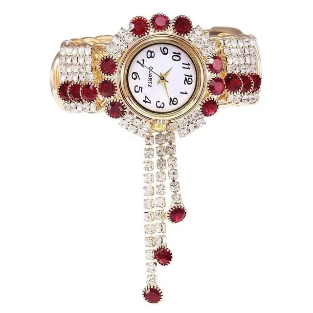 Bejeweled Rhinestone Bracelet Watch