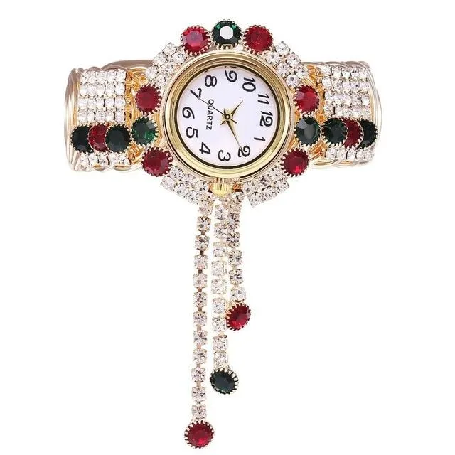 Bejeweled Rhinestone Bracelet Watch