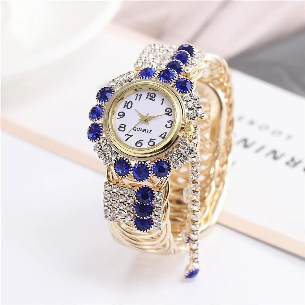 Bejeweled Rhinestone Bracelet Watch